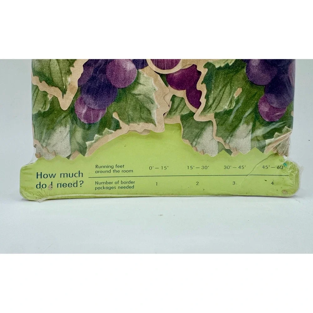 Ashbury Place Designs Wallpaper Border 15ft Purple Grapes Vineyard PB712B NEW